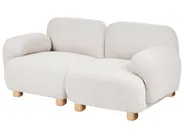 Modular Sofa 2 Seater AMLI Boucle Off-White_1070054