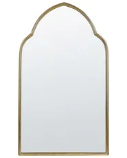 Väggspegel ACONCHI 58 cm 100 cm Metall Guld_848431