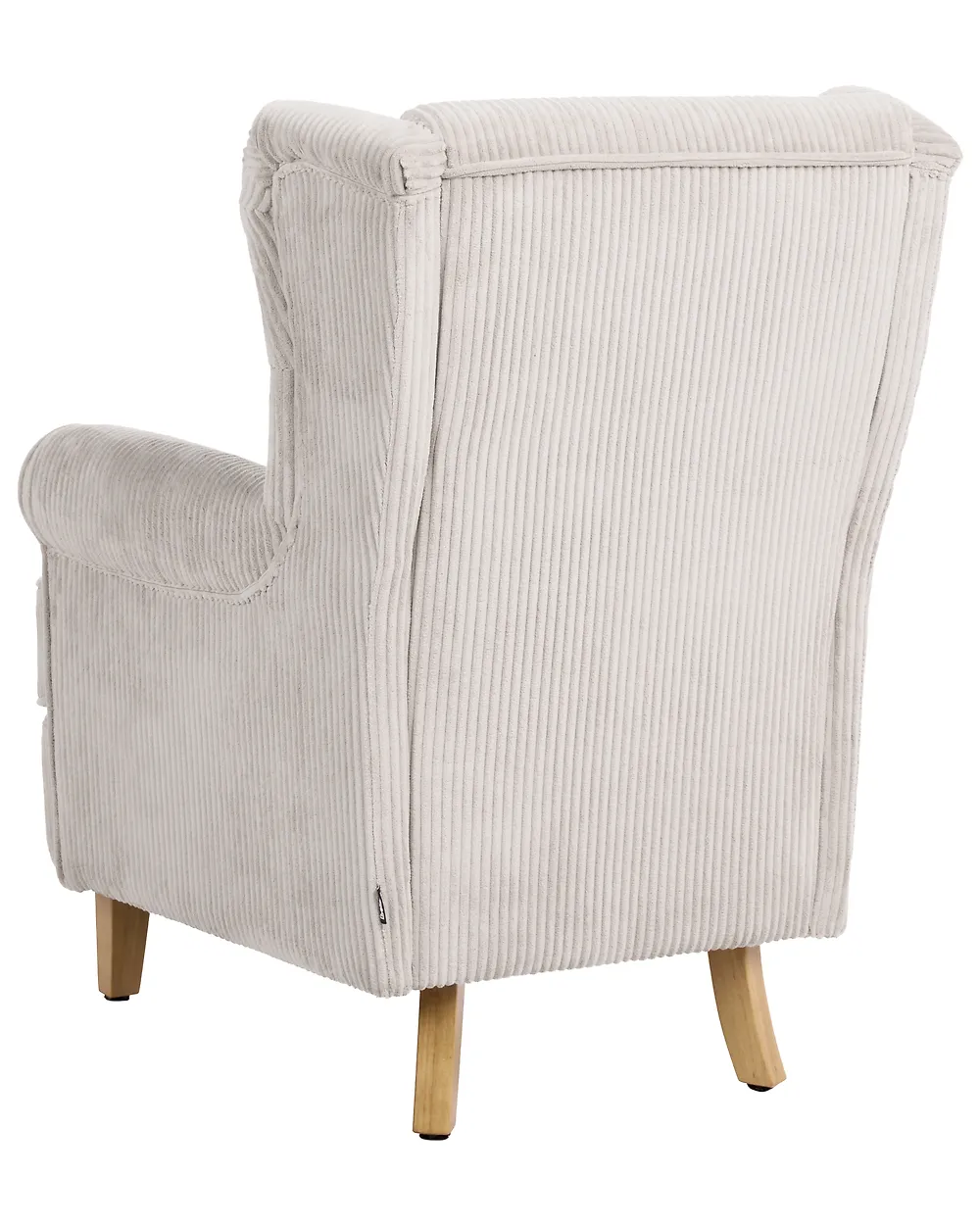 Wingback-tuoli ABSON Vakosametti Beige_1186225