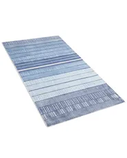 Rug YARDERE Light Blue 80 x 150 cm Viscose_751210
