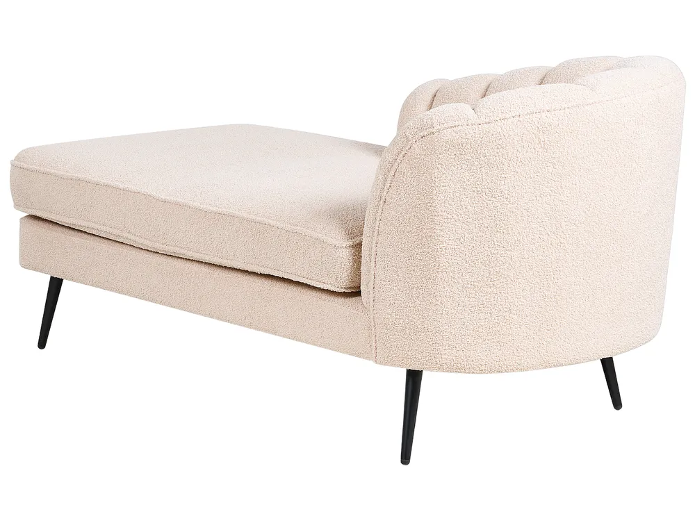 Right-Hand Chaise Longue ALLIER Boucle Light Beige_879213