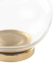 Set of 2 Trinket Boxes LAKI Glass Gold_848981