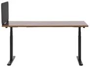 Desk Screen WALLY 120 x 40 cm Dark Grey_1041405
