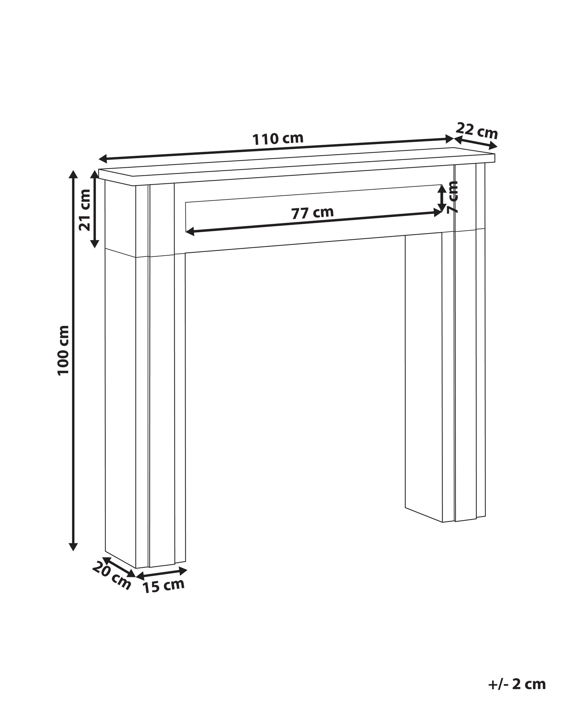 Fireplace Mantel BAUDIN White_950379