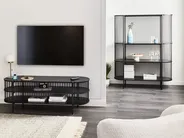 3 Tier Shelving Unit BIRSON 151 cm Black_1002513
