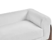 Living Room Set 6 Seater VINLIDEN Boucle White_1048406
