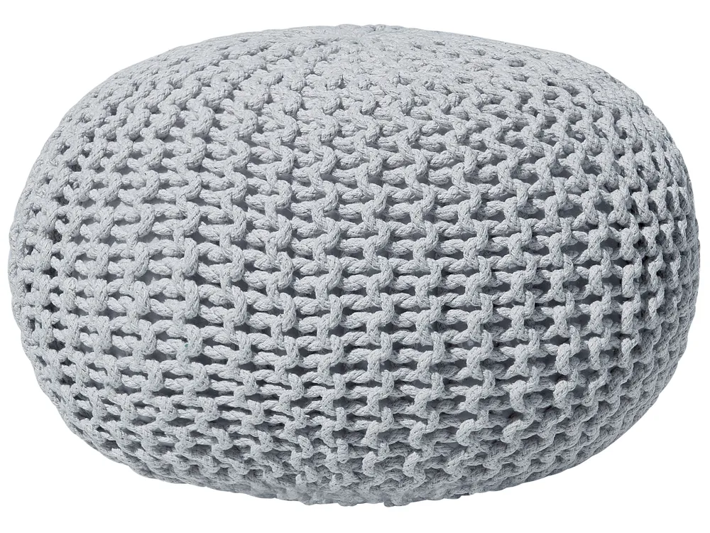 Pouffe CONRAD Cotton Light Grey