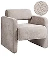 Fåtölj HALLSBERG Bouclé Taupe