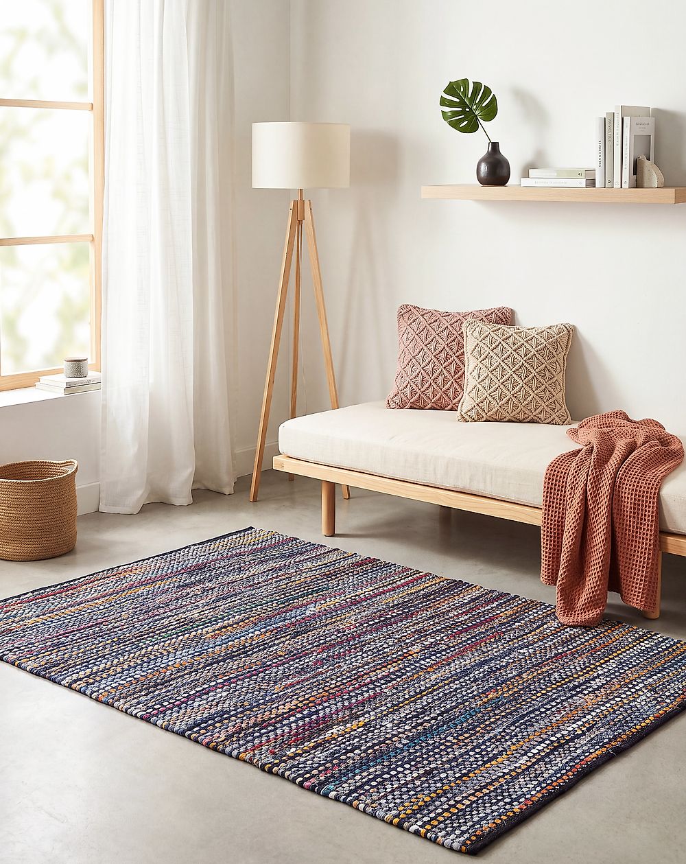 Rug ALANYA Multicolour 140 x 200 cm Cotton