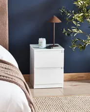2 Drawer Bedside Table WINNIPEG White_977739