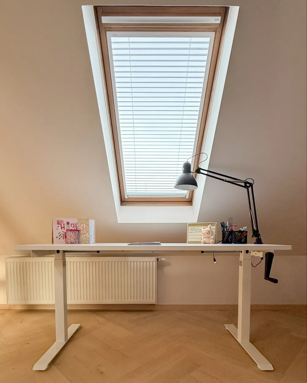 Työpöytä säädettävä DESTINES 160 cm 72 cm Valkoinen_1039203