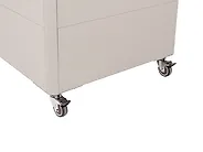 Oppbevaringsboks KYMI 136 cm 55 cm Metall med hjul Beige_1172877