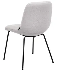 Set of 2 Dining Chairs LORIDA Fabric Light Grey_999012