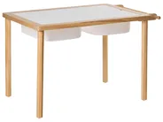 Lasten pöytä ja tuoli KEMPSEY montessori säilytystila Vaaleanruskea_1047500