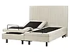 Säädettävä sänky kangas DUKE II 160 x 200 cm Beige