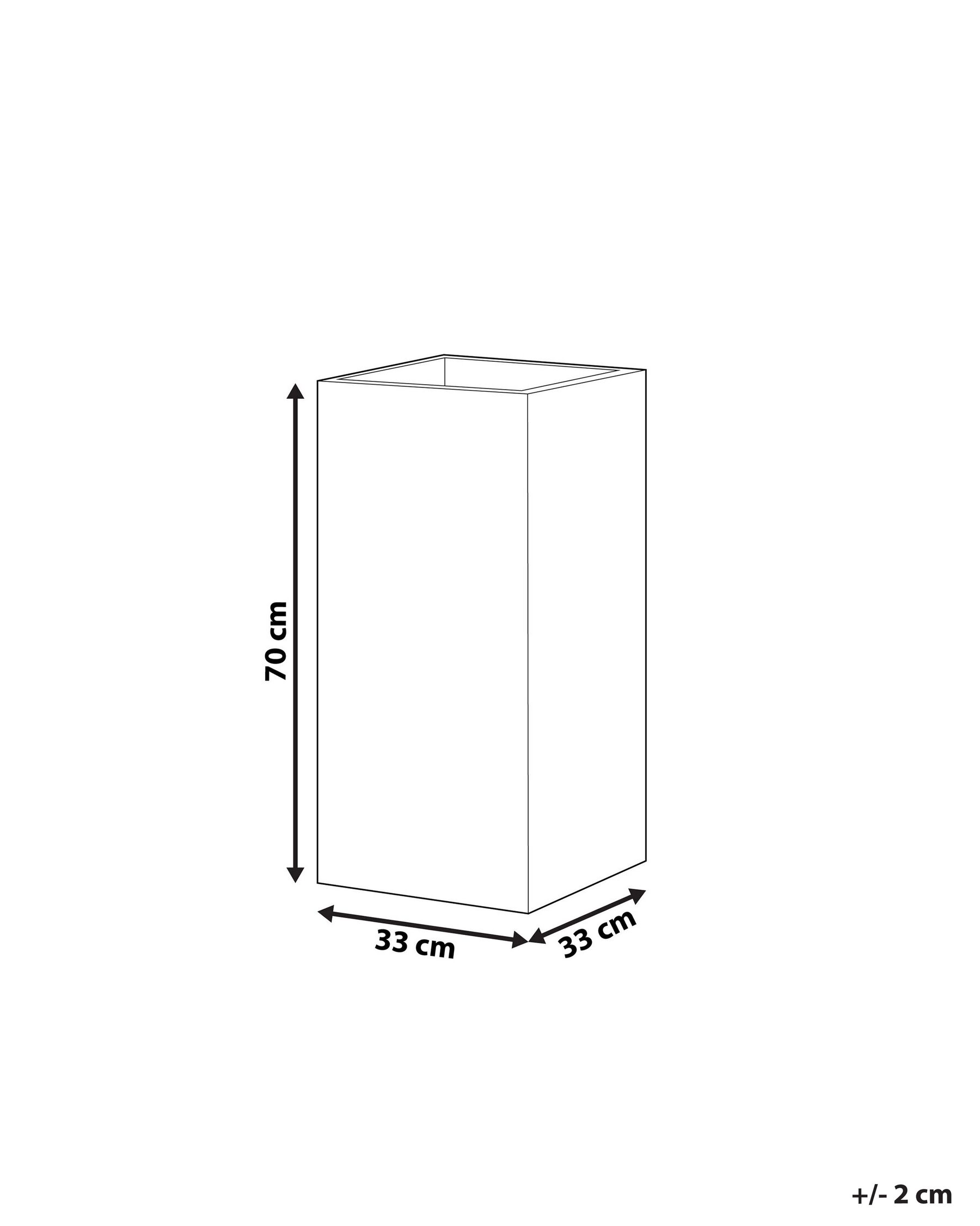 Plant Pot DION 33 cm Dark Grey_782402