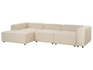Modular Corner Sofa 4 Seater ARDAL Fabric Beige Right Hand_947922