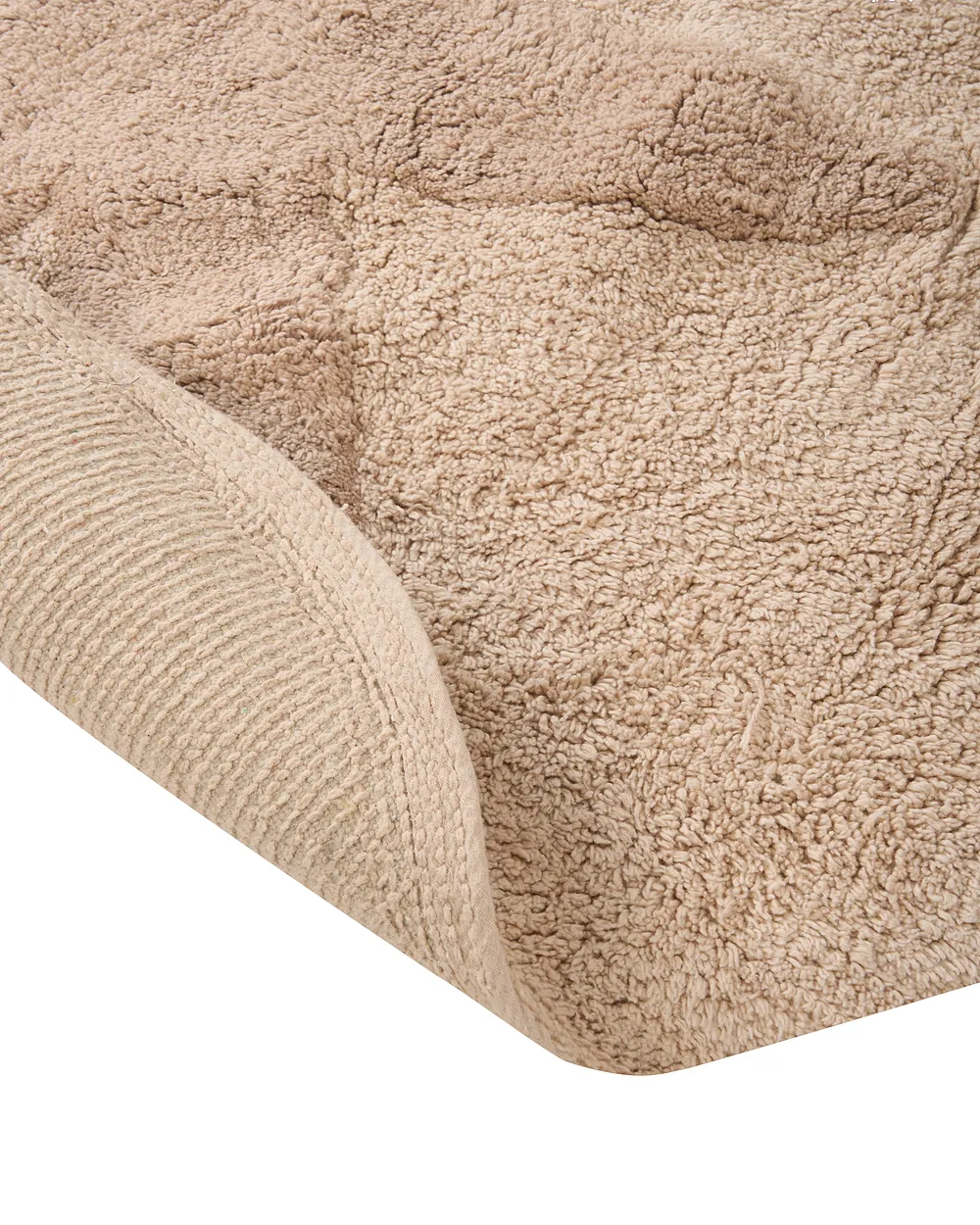 Barneteppe IRINGAL  Lys beige ø 120 cm Bomull_1155029