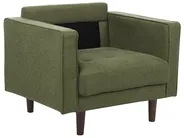 Living Room Set 4 Seater NURMO Fabric Dark Green_896058