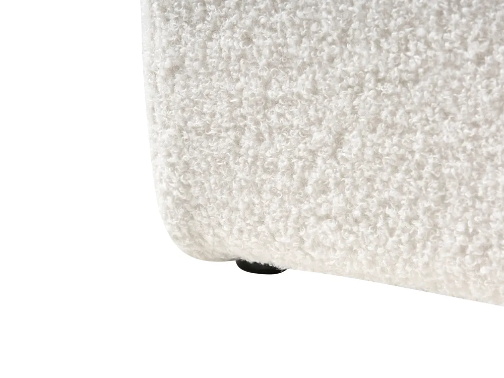 Säng med förvaring utan huvudgavel DINAN Bouclé Off-White 90 x 200 cm_903677