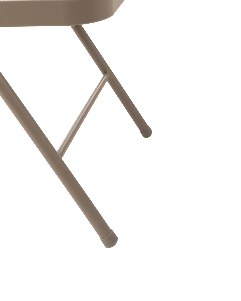 Set of 4 Folding Chairs SHASTA Metal Beige_1039667