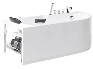 Massagebadkar SAYULA 1700 x 800 mm Vit Högervänd_1029490