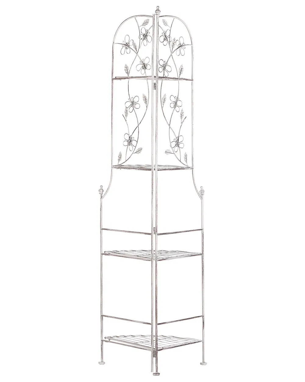 Hörnhyllplan BIELLA 35 cm 158 cm Metall Vit_791329