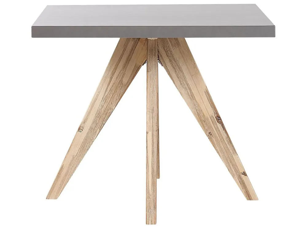 Garden Dining Table OLBIA 90 cm 90 cm Concrete Grey_806352