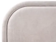 Ottoman Bed QUILLIEN Chenille Taupe 180 x 200 cm (EU Super King)_989830