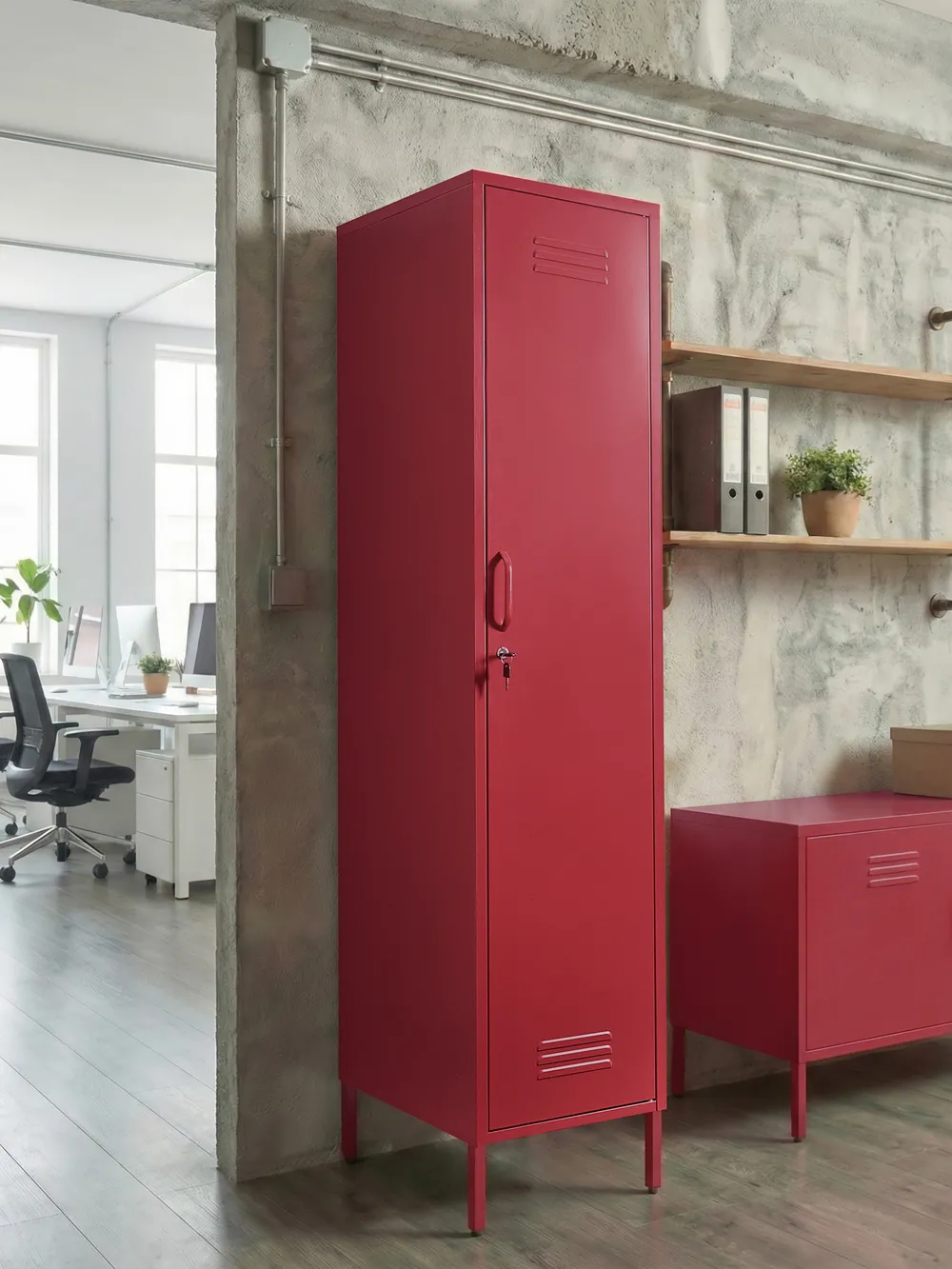 Storage Unit FROME Metal Red