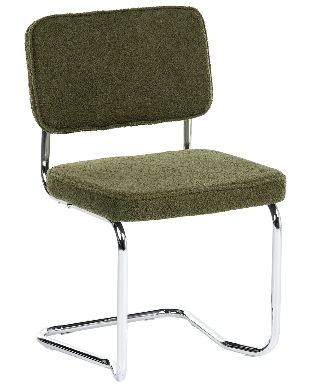Set med 2 matstolar IRWIN Bouclé Grön_1080674