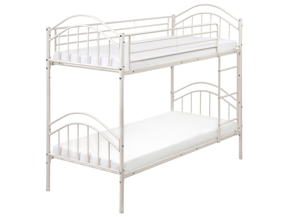 Bunk Bed Metal CHARTRES 90 x 200 cm (EU Single) Beige