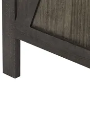 4 Panel Room Divider RIDANNA 163 cm 170 cm Dark Brown_874090