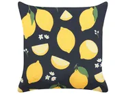 Koristetyynysetti 2 kpl CITRUS 45 x 45 cm Musta Kasvikuvio_838011
