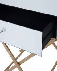 Side Table VIVY Glass Mirrored Silver_728604