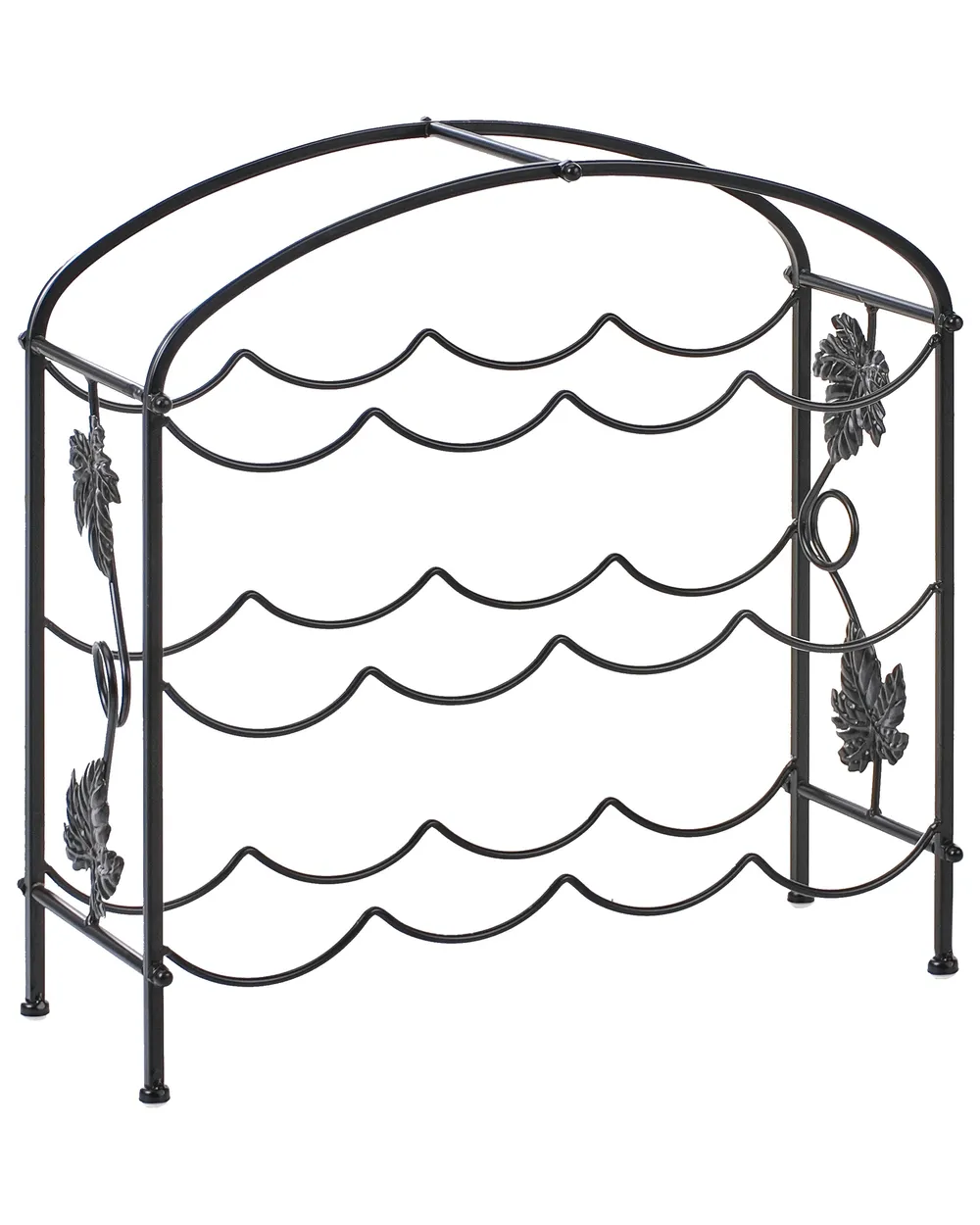 Wine Rack BUNDORAN Metal Black