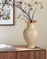 Blomvas CALCEOLUS 41 cm Metall Guld_1184924