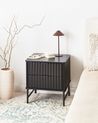2 Drawer Bedside Table GLASTONBURY Black