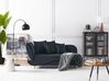 Left-Hand Chaise Longue MERI with Storage Velvet Black