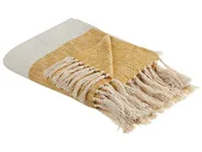 Blanket SALME Fabric 130 x 170 cm Beige_834451
