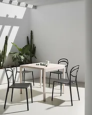 Puutarhatuolisetti 4 kpl COVOLO Musta_1175369