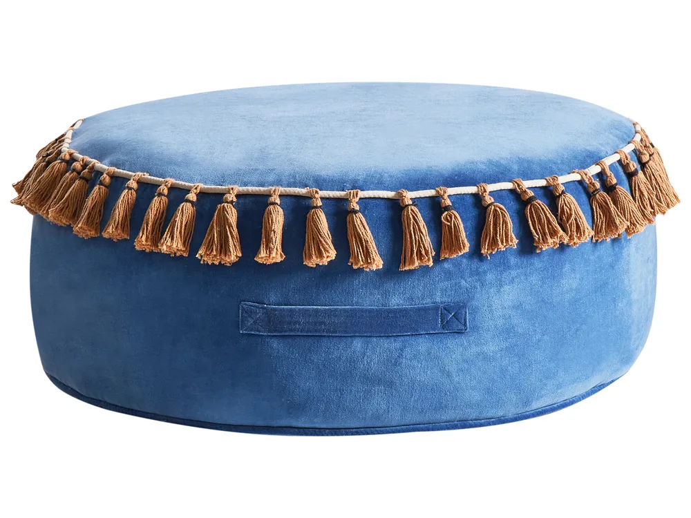 Pouffe GOTHA Velvet Blue