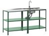 2 Piece Outdoor Kitchen Set with Sink VILAMA Green