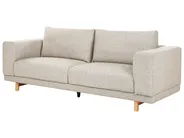 Sofa 3 Seater NIVALA Fabric Light Beige_874118