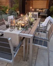 Set of 6 Garden Chairs VERNIO Grey_901722