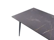 Garden Dining Table TOLENTINO 180 cm 90 cm Marble Effect Grey Marble_1029883