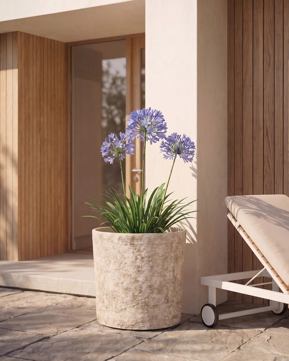 Plant Pot EPIRUS 44 cm Light Beige