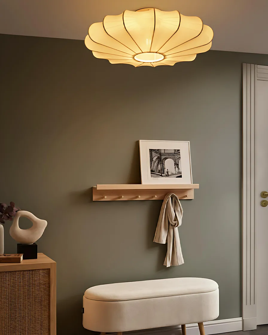 Ceiling Lamp UMCHABEZI Fabric White