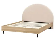 Bed Boucle MILLAY 160 x 200 cm (EU King Size) Beige_971540