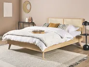 Bed Rattan MONPAZIER 160 x 200 cm (EU King Size) Light Brown_863384